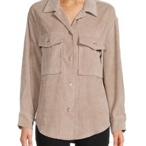 Ashley By 26 International Corduroy Utility Jacket - Tan